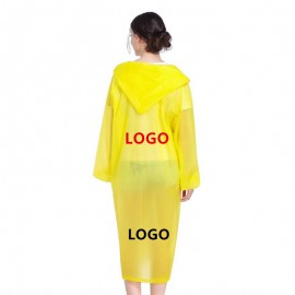 Reusable Raincoat Custom Printed