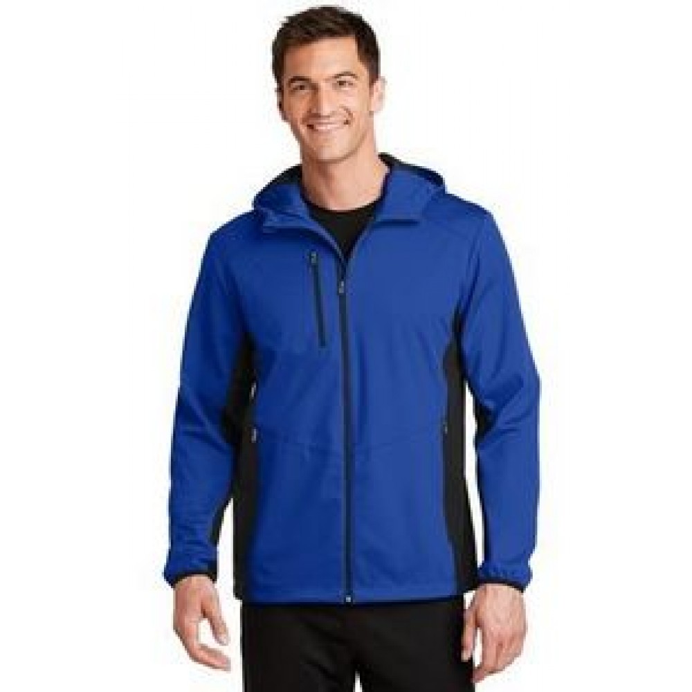 Port Authority Men's Active Hooded Soft Shell Jacket Custom Embroidered Port Authority Men's Active Hooded Soft Shell Jacket Custom Embroidered