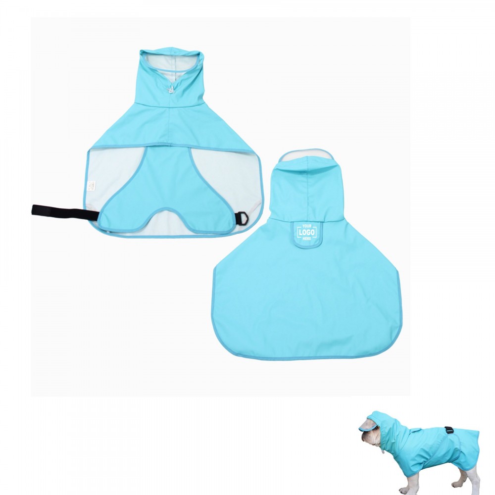 Pet Waterproof Poncho Hooded Logo Imprinted