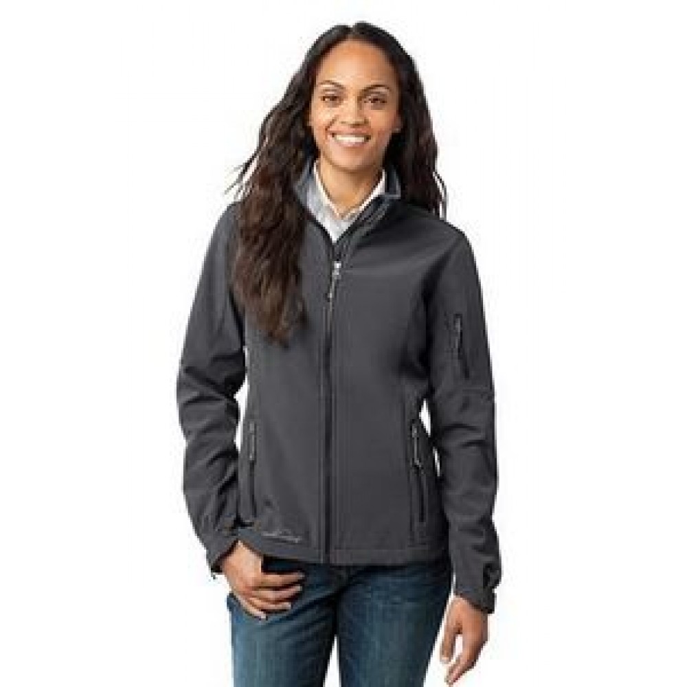 Custom Printed Eddie Bauer Ladies' Soft Shell Jacket Custom Printed Eddie Bauer Ladies' Soft Shell Jacket