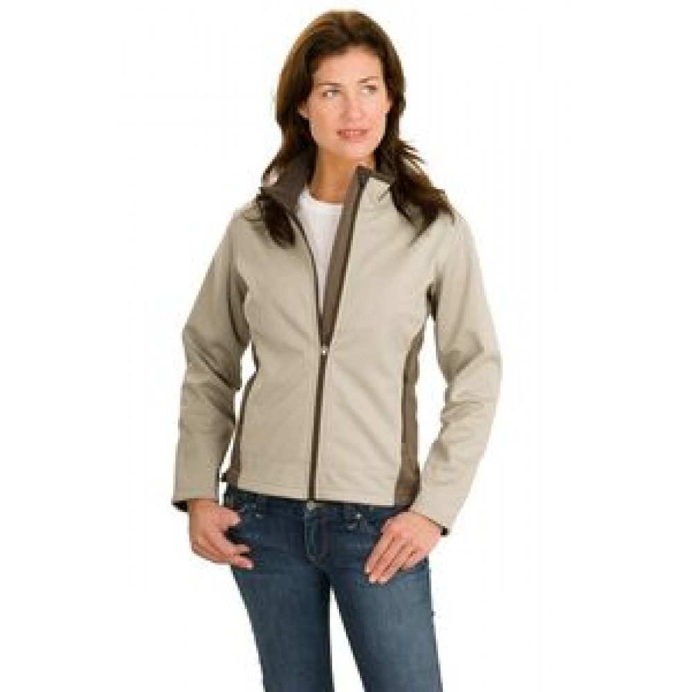 Port Authority® Ladies Two-Tone Soft Shell Jacket Logo Imprinted Port Authority® Ladies Two-Tone Soft Shell Jacket Logo Imprinted