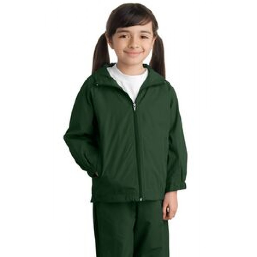 Sport Tek Youth Hooded Raglan Jacket Custom Embroidered Sport Tek Youth Hooded Raglan Jacket Custom Embroidered