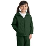 Sport Tek Youth Hooded Raglan Jacket Custom Embroidered