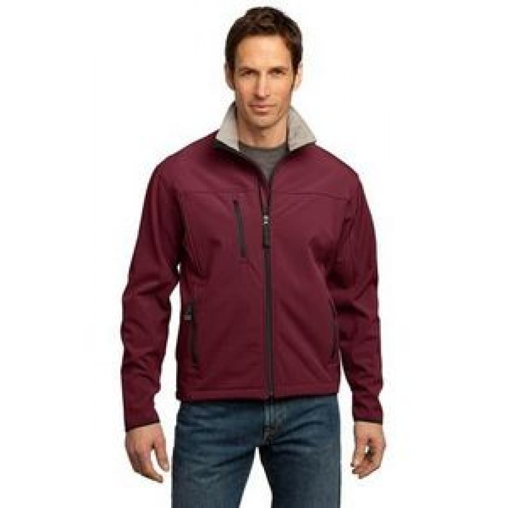 Logo Imprinted Port Authority Men's Tall Glacier Soft Shell Jacket Logo Imprinted Port Authority Men's Tall Glacier Soft Shell Jacket