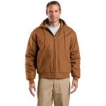 Cornerstone Tall Duck Cloth Hooded Work Jacket Logo Imprinted