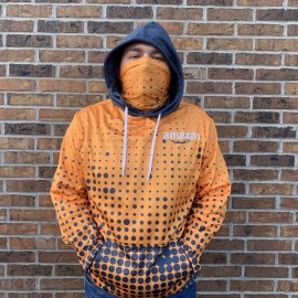 Custom Printed Hoodie With Gaiter  Custom Printed Hoodie With Gaiter