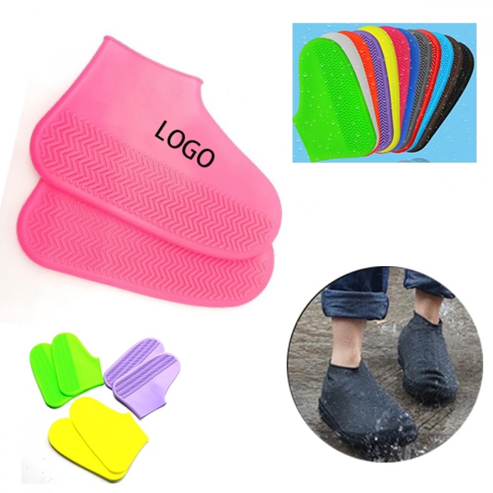 Custom Imprinted Waterproof Reusable Rubber Shoe Cover Custom Imprinted Waterproof Reusable Rubber Shoe Cover