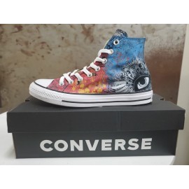 Logo Printed Custom High Top Converse Chuck Taylor All Stars - 1 Decoration Location  Logo Printed Custom High Top Converse Chuck Taylor All Stars - 1 Decoration Location