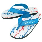 Branded The "Riviera" - Premium Rubber Flip Flops with Fabric Straps