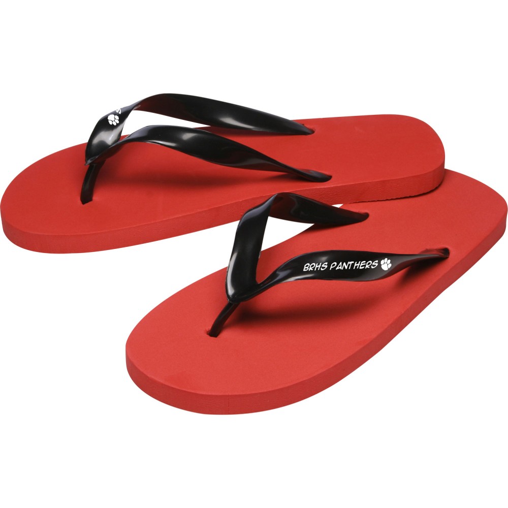 Logo Printed Sunrise Flip Flop Sandals Logo Printed Sunrise Flip Flop Sandals