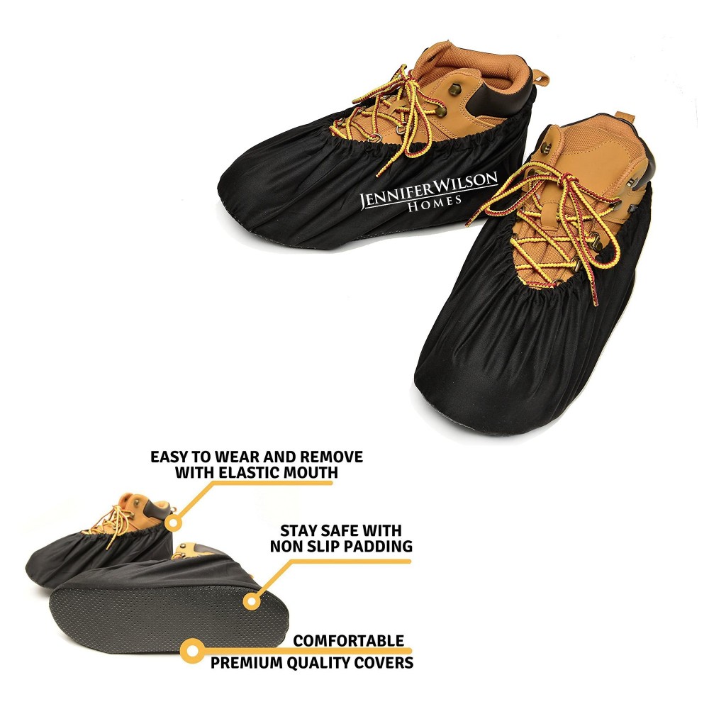 Logo Printed Non-Slip Particle Sole Shoe Covers Logo Printed Non-Slip Particle Sole Shoe Covers