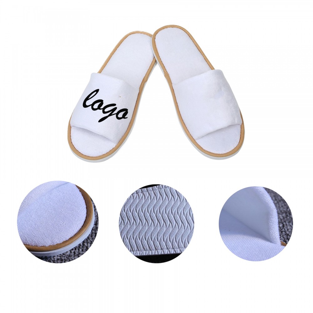 Branded Non-slip Breathable Disposable Slippers