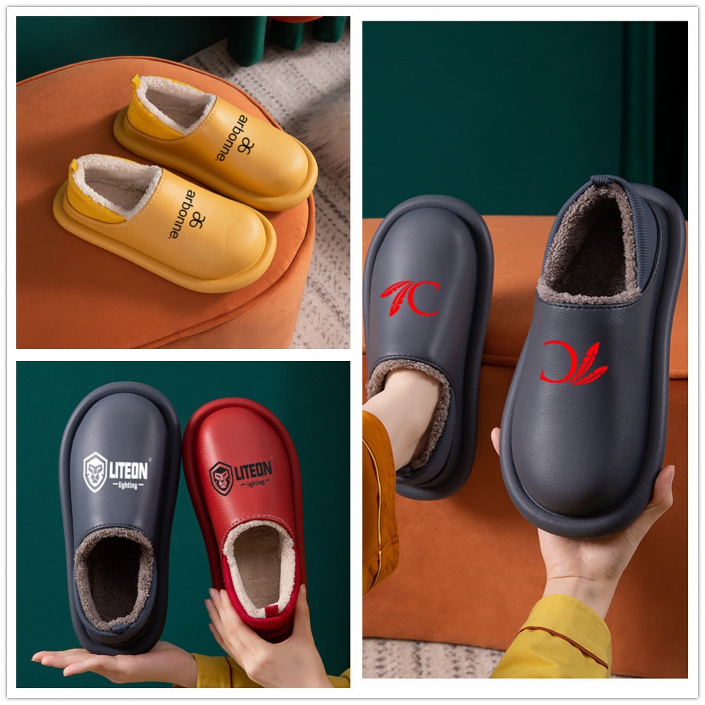 EVA Waterproof Plush Shoes Logo Printed EVA Waterproof Plush Shoes Logo Printed