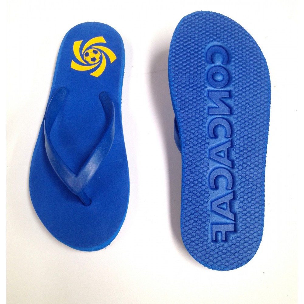 CanCun Sand Imprint Plastic Strap Flip Flop - Men's Custom Imprinted CanCun Sand Imprint Plastic Strap Flip Flop - Men's Custom Imprinted