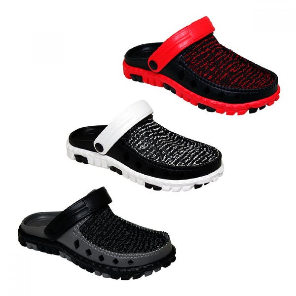 Custom Imprinted Men's Knit Garden Clogs Custom Imprinted Men's Knit Garden Clogs