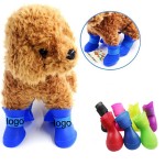 Silicone Pet Rain Shoes/Pet Rain Booties Branded