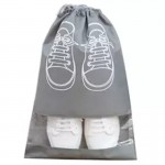 Non-woven Dust-proof Drawstring Bag With Clear Window Branded