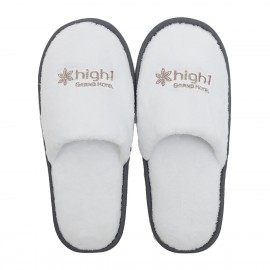 Thicken Coral Velvet Closed Toe Hotel Slipper Custom Imprinted  Thicken Coral Velvet Closed Toe Hotel Slipper Custom Imprinted