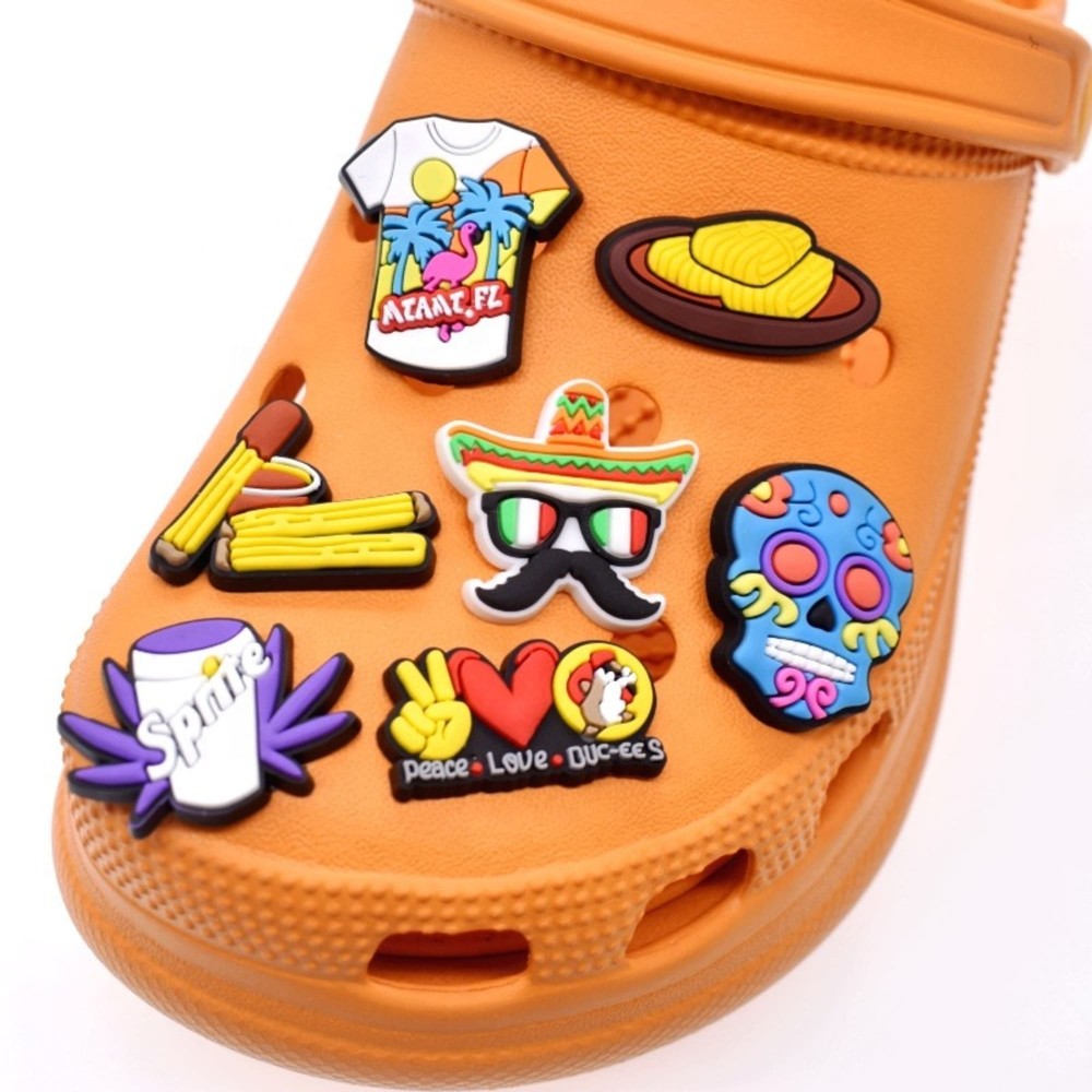 Logo Printed Custom PVC Shoe Charms