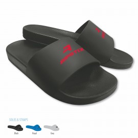 BrandGear Pebble Beach Slide Sandal with Logo  BrandGear Pebble Beach Slide Sandal with Logo