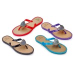 Women's Sandals with Heart Adornment Logo Printed