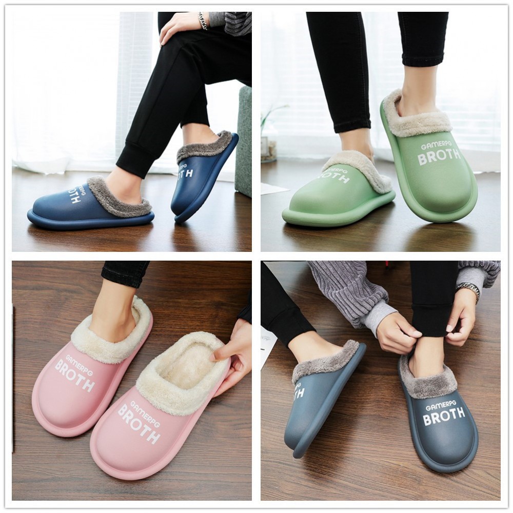 Custom Imprinted Anti Slip Soft EVA Waterproof Plush Shoes Custom Imprinted Anti Slip Soft EVA Waterproof Plush Shoes