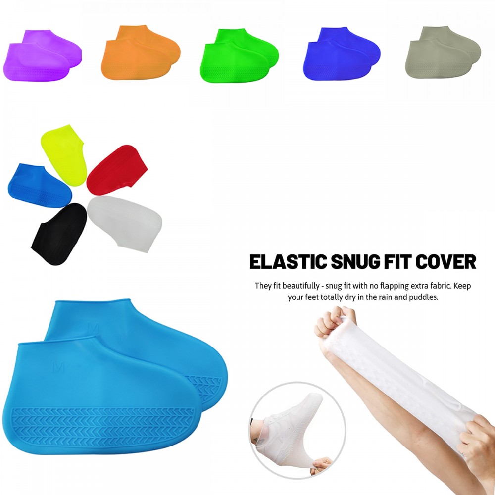 Branded Elastic Silicone Waterproof Shoe Covers