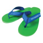 Custom Imprinted The "Capistrano" - Flip Flop Sandal with Fabric Straps