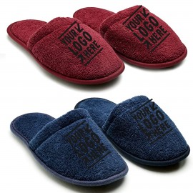 Custom Imprinted Men's Cotton Slippers