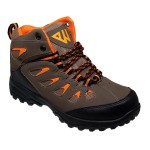 Branded Men's Brown & Orange Hiking Boots