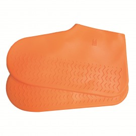 9.8 Inch Travel Non-Slip Silicone Rain Shoe Cover---Middle Logo Printed  9.8 Inch Travel Non-Slip Silicone Rain Shoe Cover---Middle Logo Printed