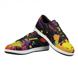 Branded Space Force 1 leather Sneaker