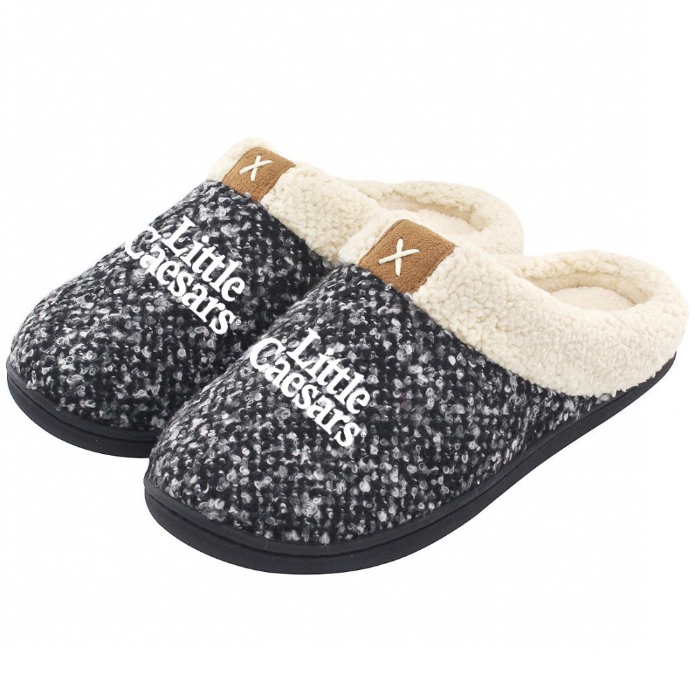 Custom Imprinted Fleece Slippers Wool-Like Indoor shoes Custom Imprinted Fleece Slippers Wool-Like Indoor shoes