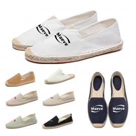 Custom Imprinted Classic Canvas Loafer Flat Shoes