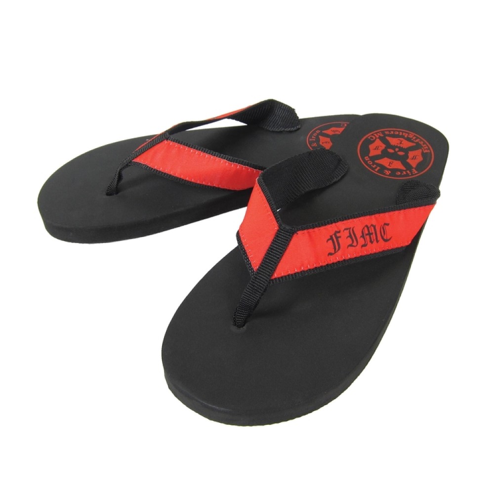 The "Laguna" Surf Style Flip Flop Sandal with Fabric Straps Branded The "Laguna" Surf Style Flip Flop Sandal with Fabric Straps Branded