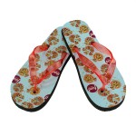 Logo Printed The "Riviera" - Premium Rubber Flip Flops with Vinyl Straps - Short Run