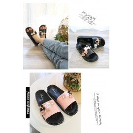 Custom Imprinted Girl Flower PVC Slipper  Custom Imprinted Girl Flower PVC Slipper
