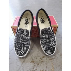 Logo Printed Custom Slip On Vans - 1 Decoration Location  Logo Printed Custom Slip On Vans - 1 Decoration Location