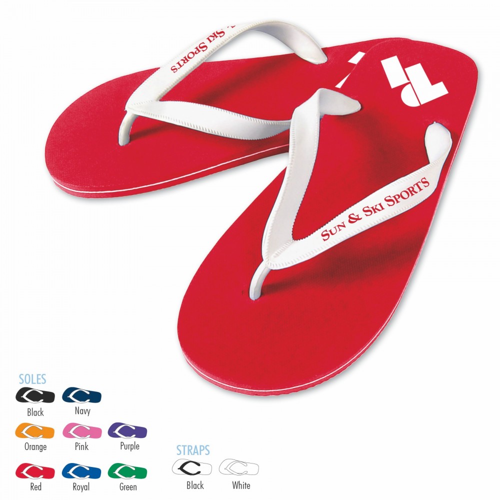 BrandGear Seaside Flip Flops Custom Imprinted BrandGear Seaside Flip Flops Custom Imprinted
