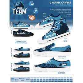 Logo Printed Graphic Canvas Lace High