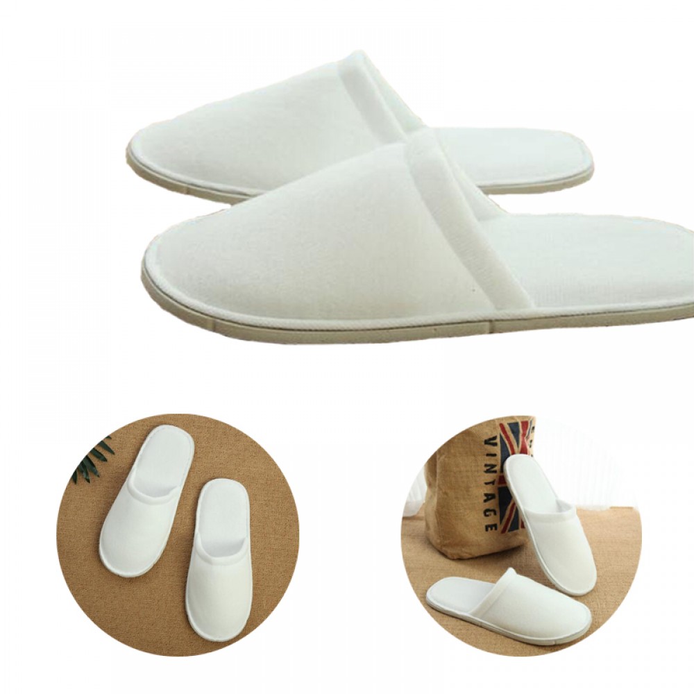Hotel Disposable Plush Slipper Branded Hotel Disposable Plush Slipper Branded