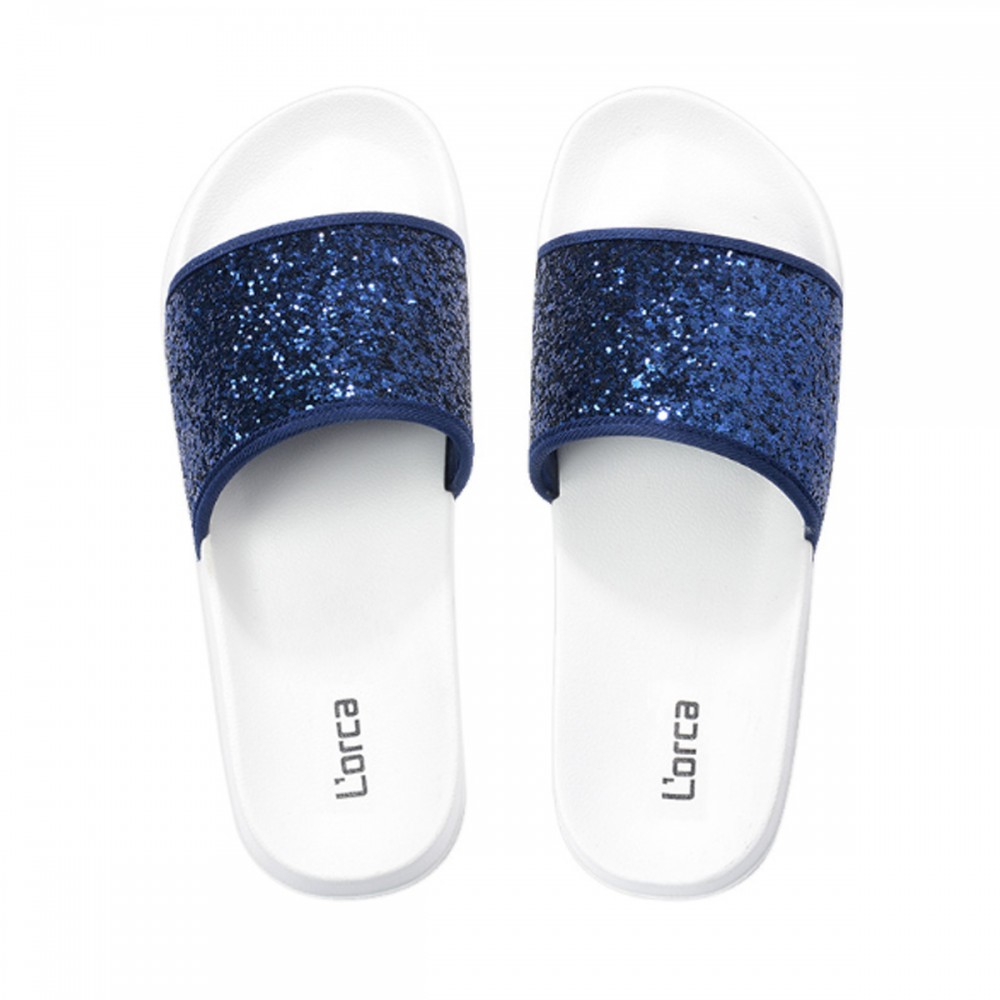 Custom Imprinted Starry Sequin Sandals Custom Imprinted Starry Sequin Sandals