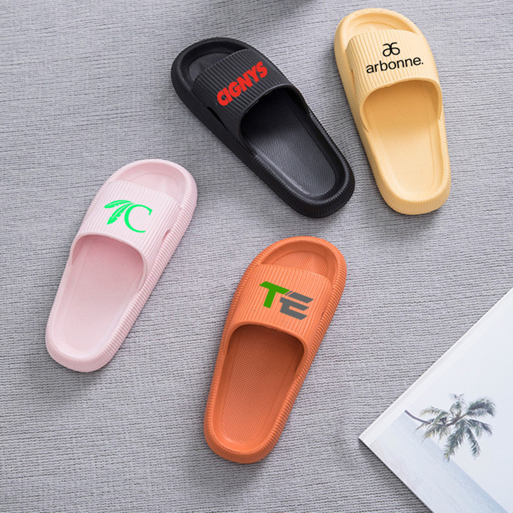 Custom Imprinted Summer Anti Slip Thick Sole Slippers Bathroom Shoes Custom Imprinted Summer Anti Slip Thick Sole Slippers Bathroom Shoes