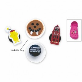 Custom Imprinted Soft Shoe Charms / Shoe Buttons 5/8"