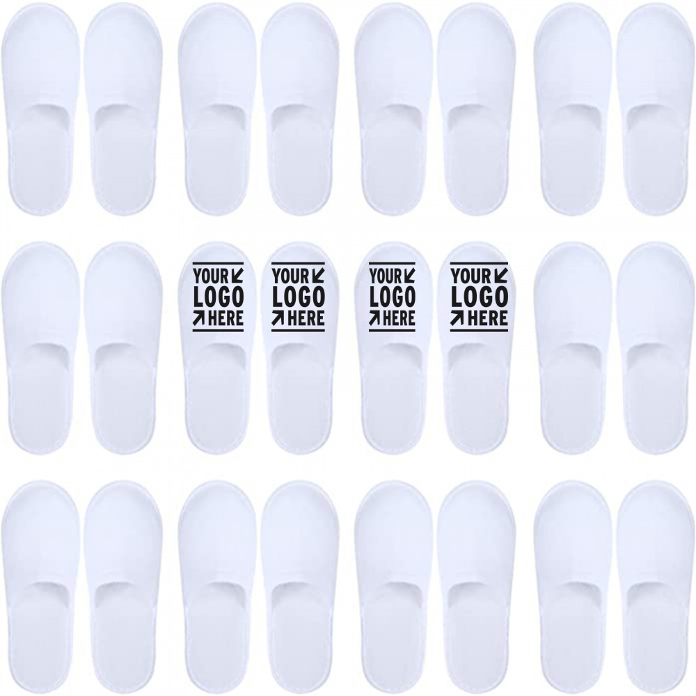 Logo Printed Disposable Spa Slippers