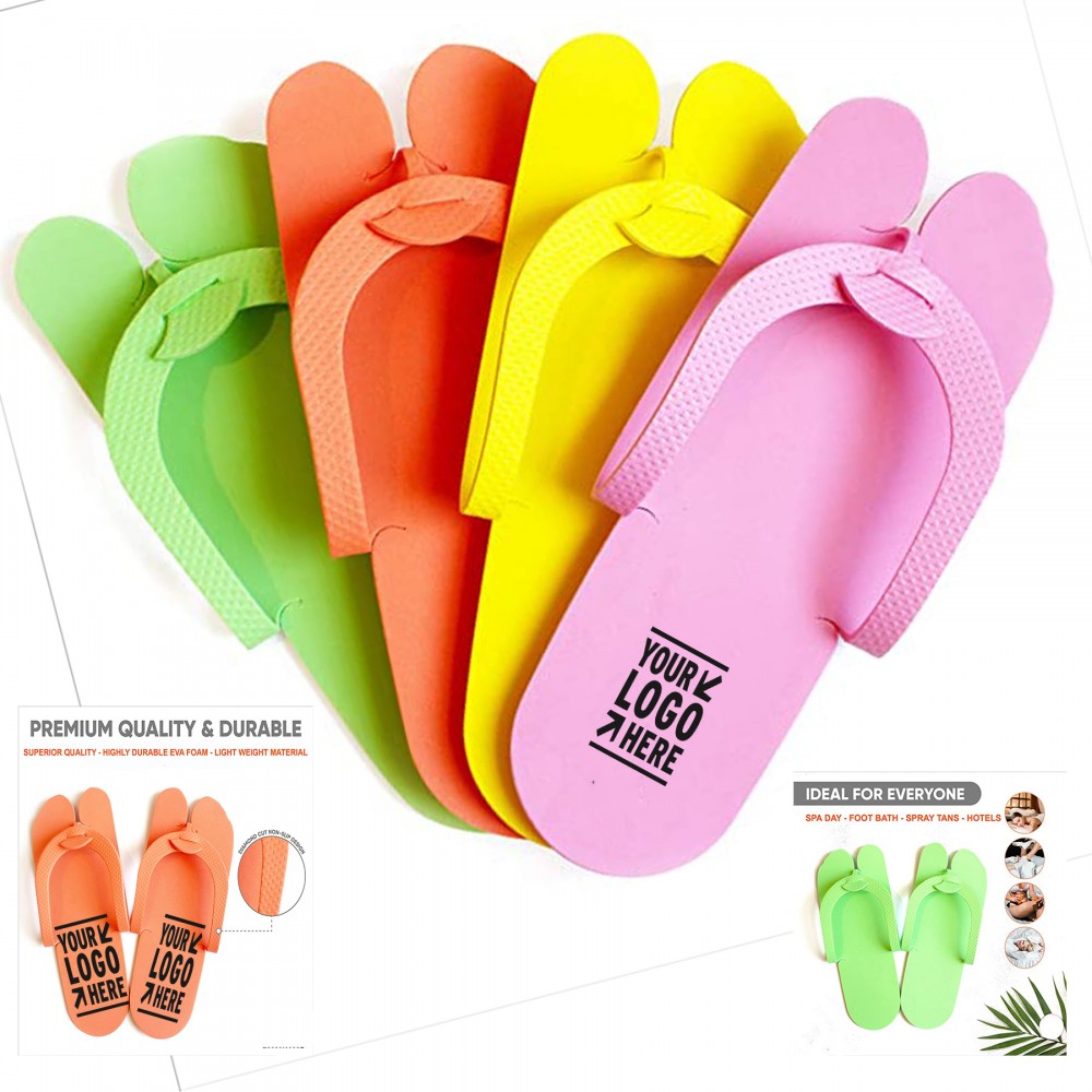 Disposable Pedicure Slippers Custom Imprinted