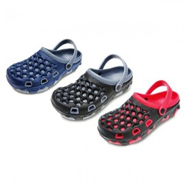 Branded Men's Two Tone Garden Clogs with Adjustable Straps