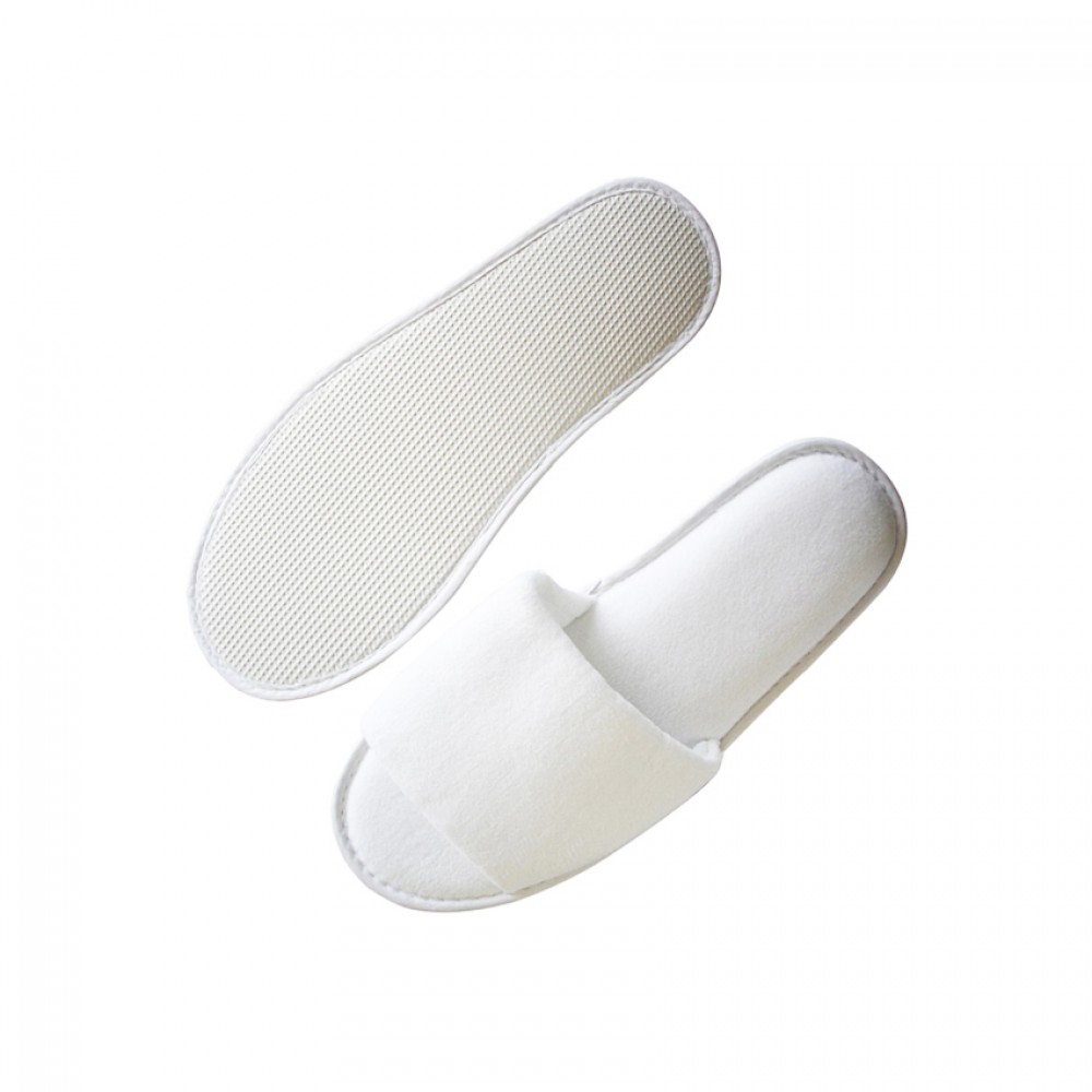Custom Imprinted Premium Open Toe Slippers Custom Imprinted Premium Open Toe Slippers