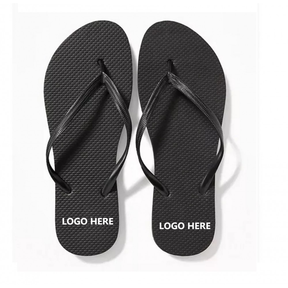 Summer Plain Flip Flops Logo Printed Summer Plain Flip Flops Logo Printed