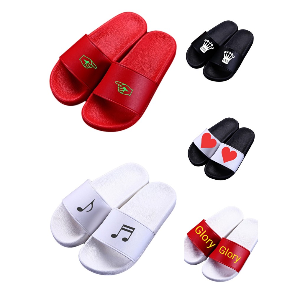 Logo Printed Custom Fashion Home Slippers Logo Printed Custom Fashion Home Slippers